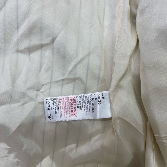 Topshop Pinstripe Corset‎ Blazer - Picture 6 of 8